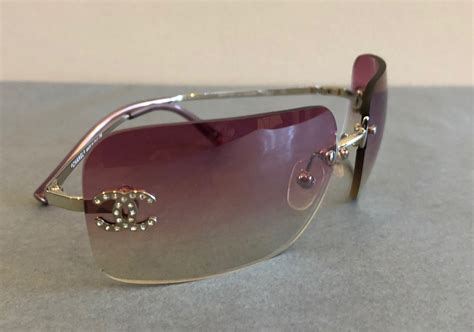 chanel rimless sunglasses women